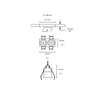 Flos Light Shadow Fixed No Trim 2 LED 5W 22° DALI a Incasso