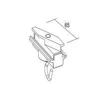Ivela adapter Mechanical accessory with hook for track