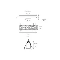 Flos Light Shadow Fixed No Trim 4 LED 10W 22° DALI Recessed