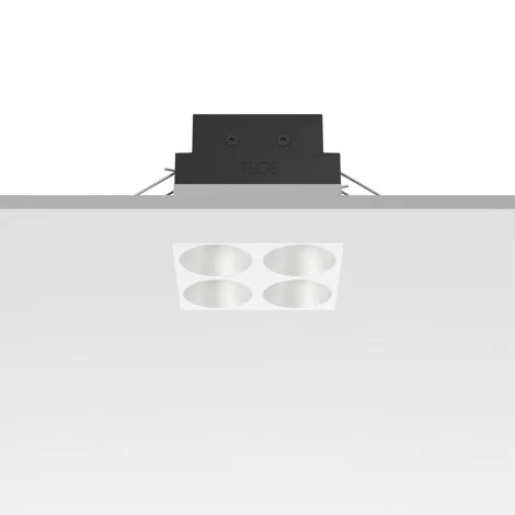 Flos Light Shadow Fixed No Trim 4 Square LED 10W 22° DALI Recessed