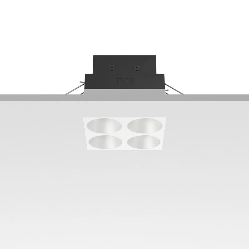Flos Light Shadow Fixed No Trim 4 Square LED 10W 22° DALI Recessed Flos Light Shadow Fixed No Trim 4 Square LED 10W 22° DALI Recessed
