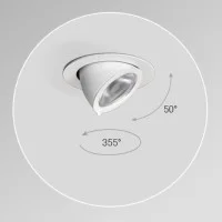 Lampo Faro LED 30W da Incasso GIMBALL orientabile orizzontale e verticale