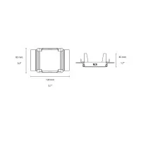 Flos Cornice Installazione Light Shadow Fixed No Trim 4 Square