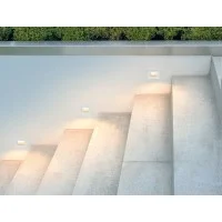 Lampo Segnapasso in Vetro TRICOLOR LED Dimmerabile Da Incasso