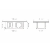 Lampo Glass Steplight TRICOLOR LED Recessed 6W for Boxes 506 IP66