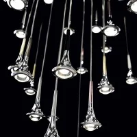 Lodes Rain LED Modular Suspension Lamp Minimal Design by Andrea Tosetto Lodes Rain LED Modular Suspension Lamp Minimal Design by Andrea Tosetto