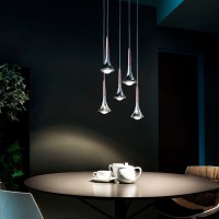 Lodes Rain Lampada LED a Sospensione Componibile Design Minimal by Andrea Tosetto