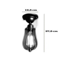 Lampada da soffitto Vintage a gabbietta portalampada Filamento