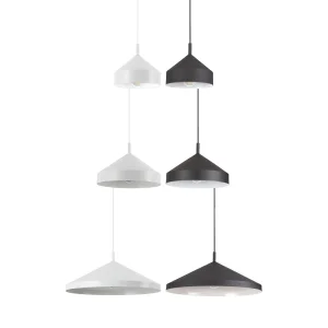 Ideal Lux Yurta SP Lampada da Sospensione a Cono in Metallo