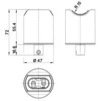Portalampada S14D decorativo a sospensione lampade lineari linestra