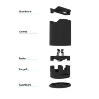 Plastic S14D ceiling decorative lampholder for linear lamps