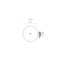 Zafferano Contact Charging Base for Poldina XXL PRO Lamp