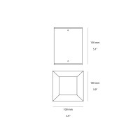 Isyluce Faretto GU10 a Cubo da Soffitto per Esterno IP54