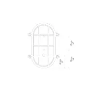 Astro Lighting Thurso Oval Applique Ovale da Soffitto o Parete