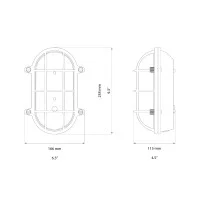 Astro Lighting Thurso Oval Applique Ovale da Soffitto o Parete