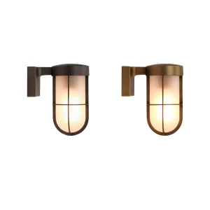 Astro Lighting Cabin Wall Frosted Vintage Lamp for Outdoor