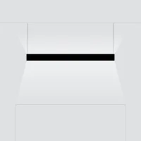 copy of Logica Klik Klak Magnetic Track System liner profile in aluminum with end caps