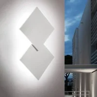 Lodes Puzzle Outdoor Double Square LED Wall Lamp IP65