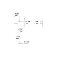 Lodes Puzzle Outdoor Double Square Lampada LED a Parete IP65