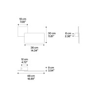 Lodes Puzzle Outdoor Square&Rectangular LED Wall Lamp IP65