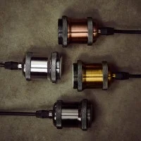 Portalampada Vintage E27 in Metallo Bronzo con ghiera