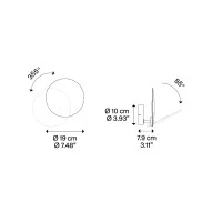 Lodes Puzzle Outdoor Round Single Lampada LED a Parete IP65 Lodes Puzzle Outdoor Round Single Lampada LED a Parete IP65