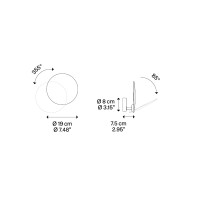 Lodes Puzzle Round Single Lampada LED a Parete o Soffitto