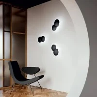 Lodes Puzzle Round Double LED Wall or Ceiling Lamp