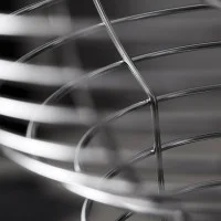 Verpan Wire Floor Lamp in Steel Wire By Verner Panton