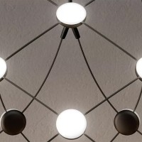 copy of Luceplan Mesh D80 Wireless Lampada LED da Sospensione Gestito da App