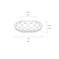copy of Luceplan Mesh D80 Wireless Lampada LED da Sospensione Gestito da App