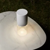 Luceplan Nui Mini Lampada LED a Batteria in Vetro per Esterno