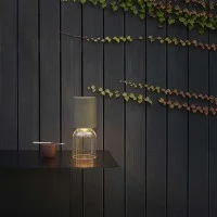 Luceplan Nui Mini Lampada LED a Batteria in Vetro per Esterno