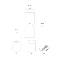 Luceplan Nui Mini Lampada LED a Batteria in Vetro per Esterno