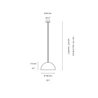 Ideal Lux Folk D18 Dome Suspension Lamp for Indoor