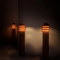 Louis Poulsen Bysted Bollard LED per Esterno IP65 By P. Bysted