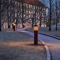 Louis Poulsen Bysted Bollard LED per Esterno IP65 By P. Bysted