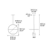 Lodes Elara Medium Sospensione LED ad Anelli By Nika Zupanc Lodes Elara Medium Sospensione LED ad Anelli By Nika Zupanc