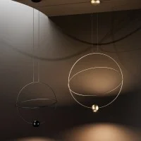 Lodes Elara Large Suspension LED Ring Lamp By Nika Zupanc