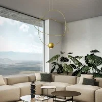 Lodes Elara Large Suspension LED Ring Lamp By Nika Zupanc