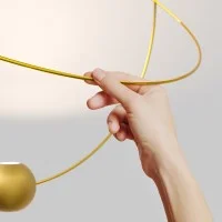 Lodes Elara Large Suspension LED Ring Lamp By Nika Zupanc