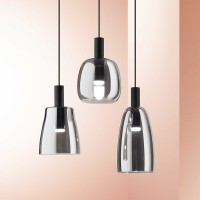 Ideal Lux Coco SP Lampada da Sospensione in Vetro per Interno