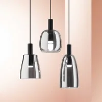 Ideal Lux Coco SP Suspension Lamp in Glass for Indoor