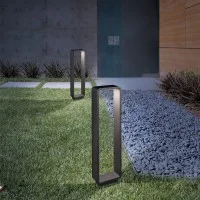 Zafferano Stola Paletto a LED da Terra per Esterni IP65