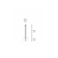 Vibia Bamboo LED Floor Lamp with Spike for Outdoor IP66