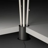 Vibia Bamboo h190 Double LED Recessed Floor Lamp IP66