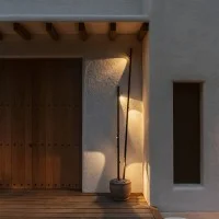 Vibia Bamboo h190 Double LED Recessed Floor Lamp IP66