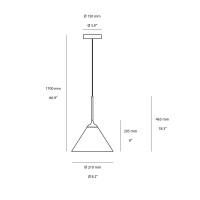 Artemide Look At Me 35 Lampada LED Conica da Sospensione