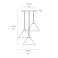 Artemide Look At Me Cluster 35 LED Multiple Suspension Lamp