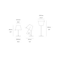 Artemide Melampo Tilting Table Lamp By Adrien Gardère